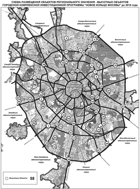 Москва карта кольцо